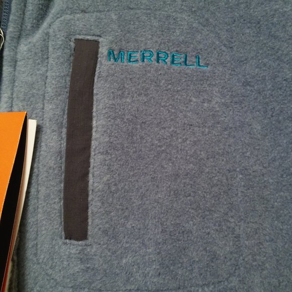 Womens Merrell Polor fleece zip vest Bearing Sea - Picture 2 of 7